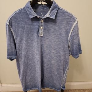 Tommy Bahama Men's Pima Cotton Indigo Dyed Polo Shirt